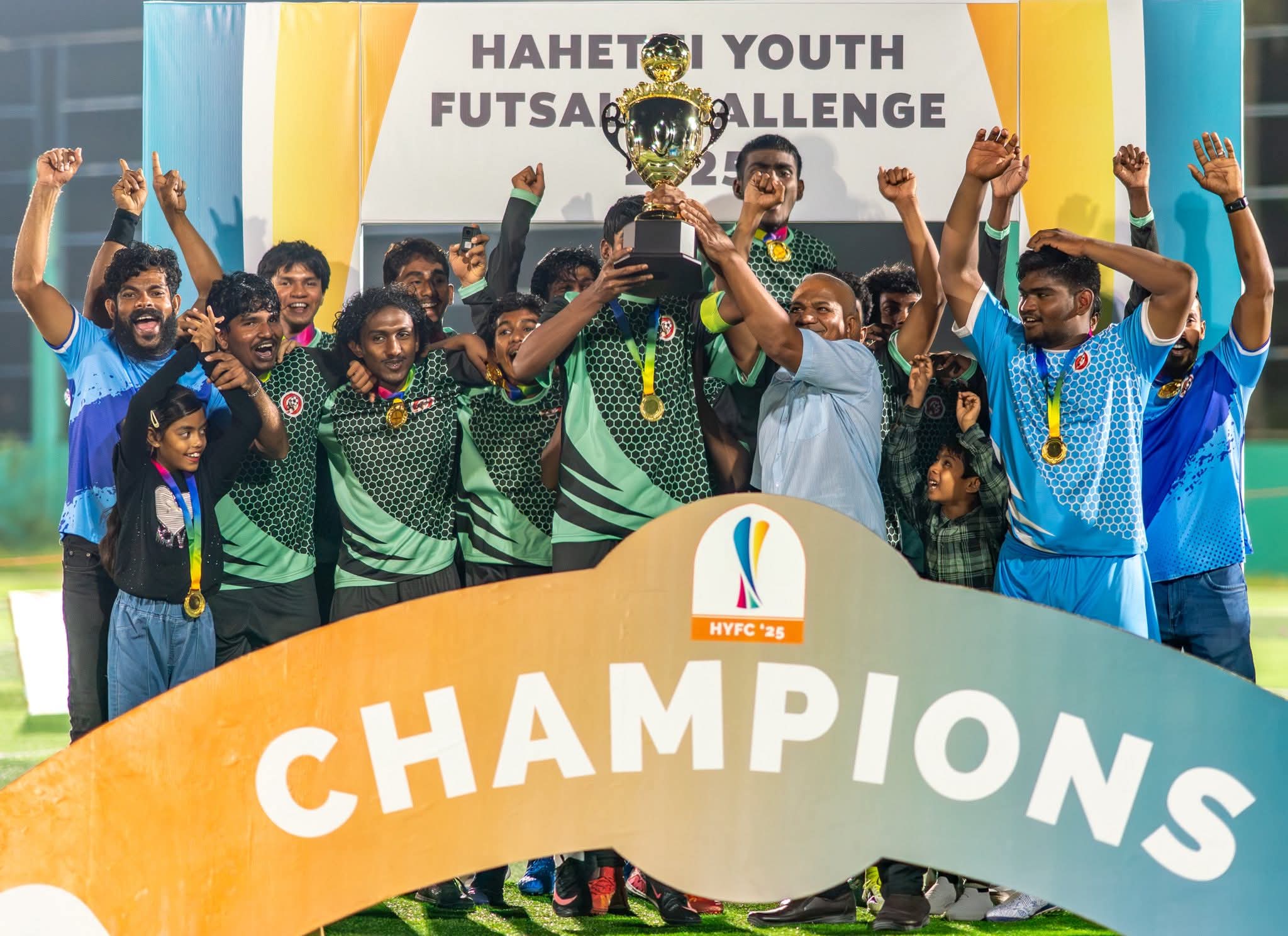 ހަހެތި ޔޫތު ފުޓްސަލް ޗެލެންޖް 2025 ގެ ޗެމްޕިއަންކަން މޮޅަދޫ ޔަންގް ބްލަޑް ހޯދައިފި