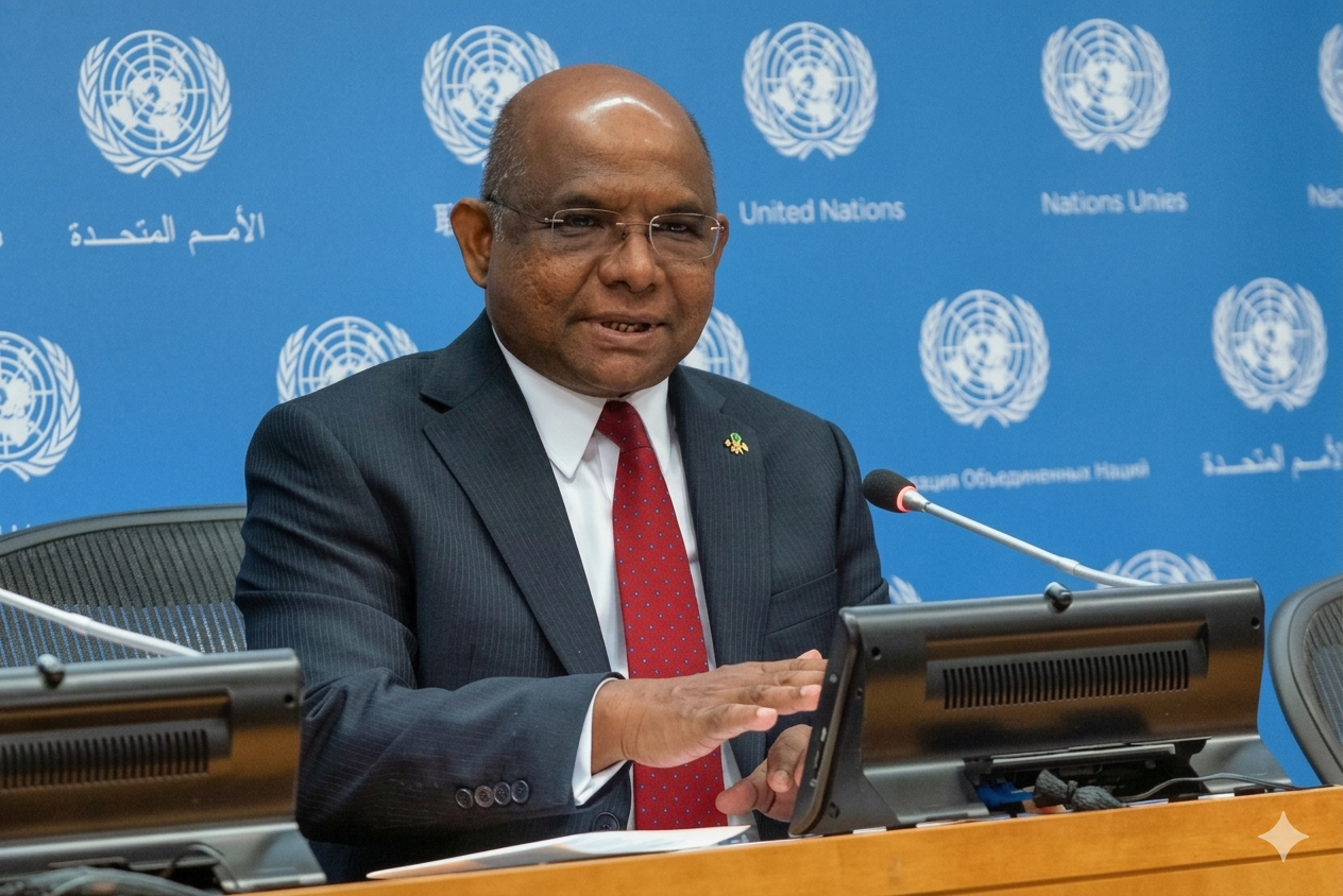އޭޝިއާ ވޯލްޑް މޮޑެލް ޔުނައިޓެޑް ނޭޝަންސްގައި ޢަބްދުﷲ ޝާހިދު ތަޤުރީރު ކުރައްވައިފި