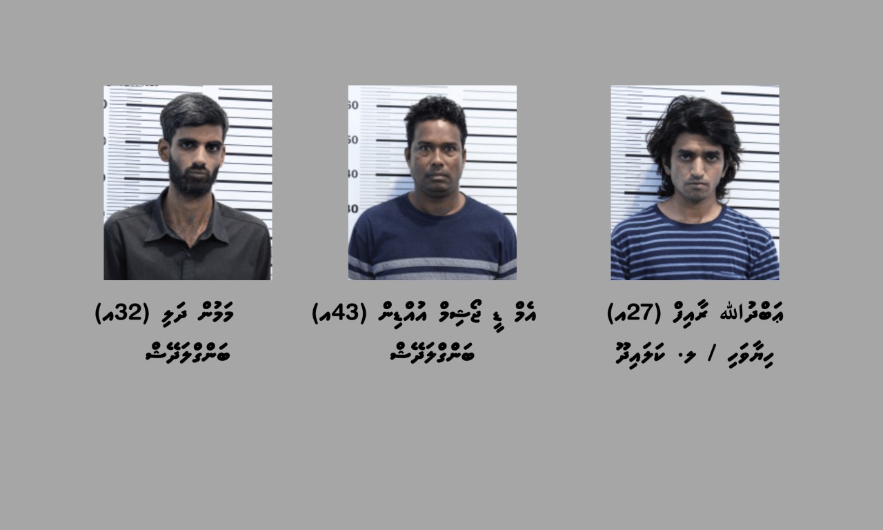 21 ކިލޯގެ ޑްރަގު އަތުލައިގެނެ، ތިން މީހަކު ހައްޔަރުކޮށްފި